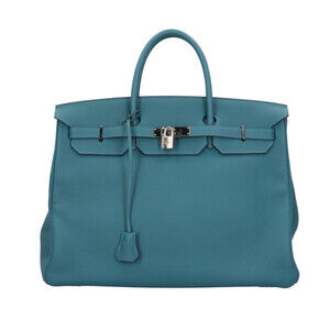Hermes Birkin 40 Handbag, Togo Leather Green, Women's HERMES